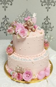 Geburtstagstorte mit Elefant rosa