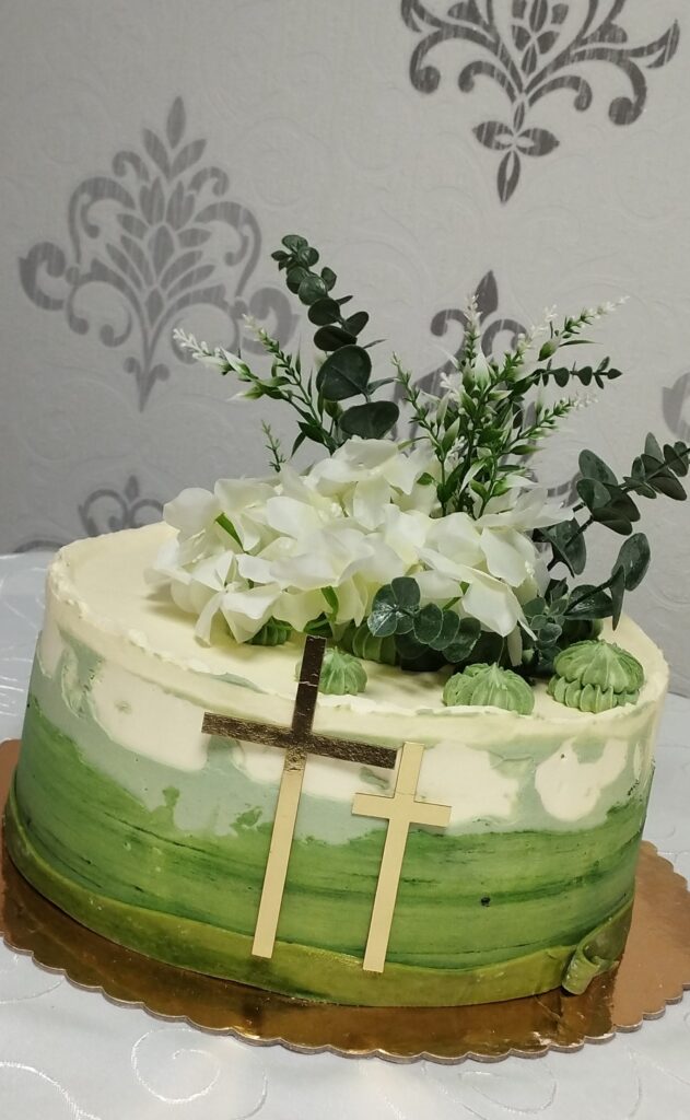 Torte Konfirmation grün